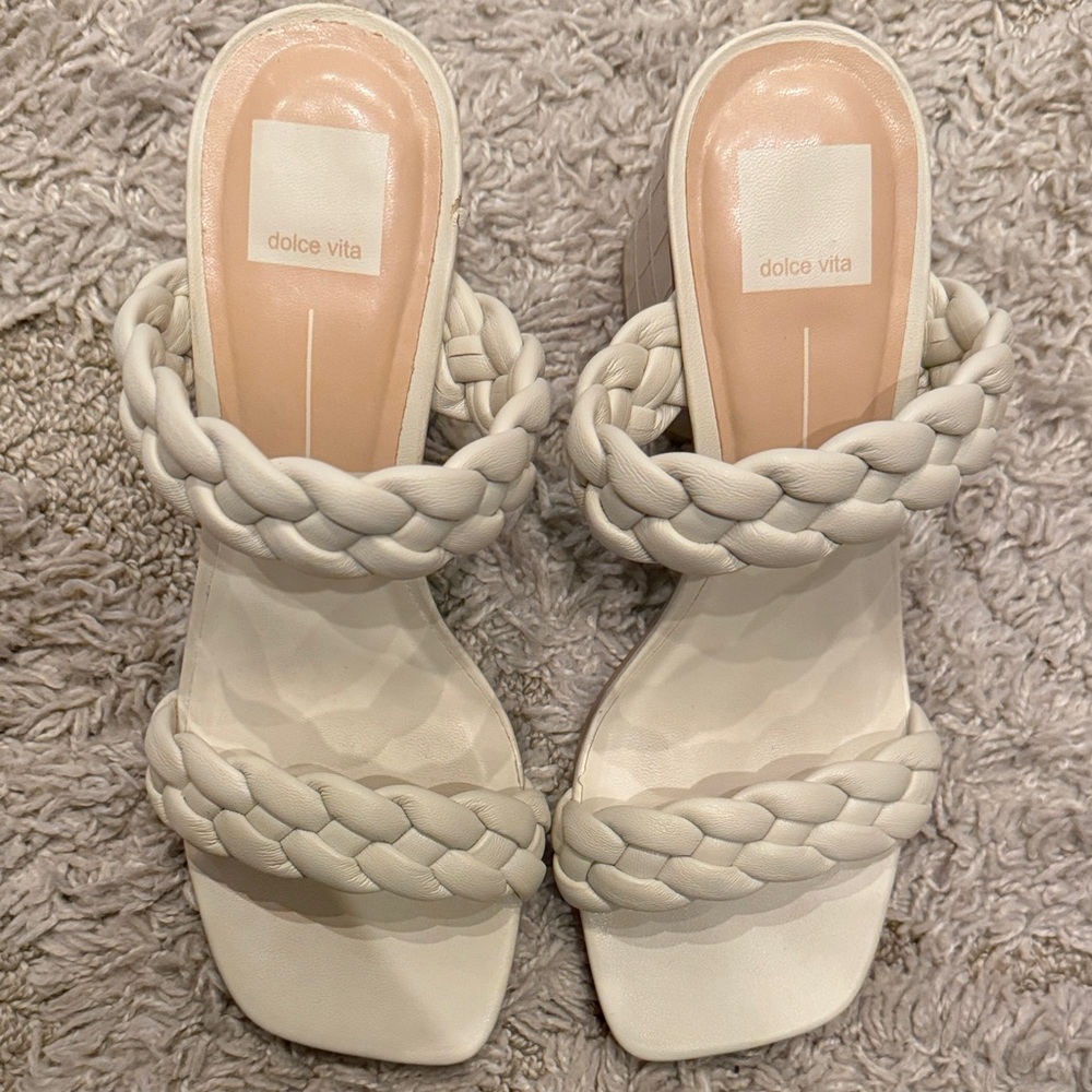 Dolce Vita Women's Cream Braided Sandals